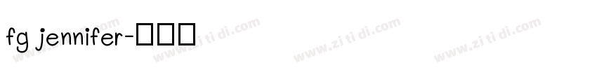 fg jennifer字体转换